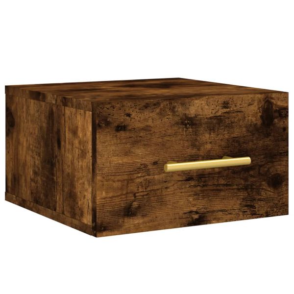 vidaXL Veggmontert nattbord r&oslash;kt eik 35x35x20 cm