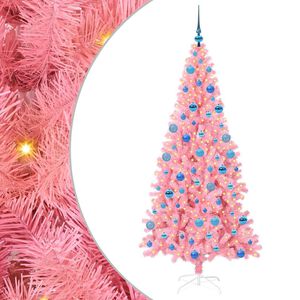 vidaXL Juletre Rosa 180 cm PVC