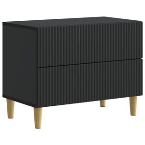 vidaXL Nattbordskap med skuff Svart 62 x 34,5 x 48 cm Konstruert tre