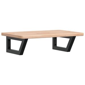 vidaXL Servanthylle veggmontert stål og heltre eik