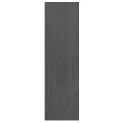 vidaXL Bokhylle/romdeler grå 40x30x103,5 cm heltre furu