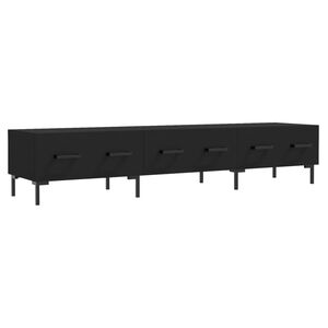 vidaXL TV-benk svart 150x36x30 cm konstruert tre