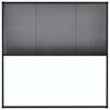 vidaXL Plissert insektskjerm for vindu aluminium antrasitt 120x120 cm