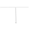 vidaXL Markisestolpesett hvit 450x245 cm jern
