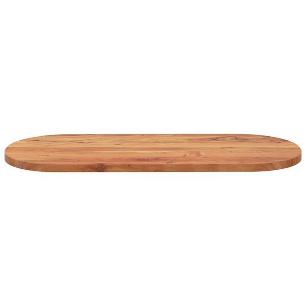 vidaXL Bordplate 100x40x3,8 cm oval heltre akasie
