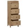vidaXL Kommode 30x30x90 cm heltre teak