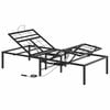 vidaXL Elektrisk Justerbar Seng Ramme Svart 200 x 70 x 33,5 cm St&aring;l