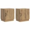 vidaXL Nattbord 2 stk. Artisan eik 43 x 34,5 x 47 cm Konstruert tre