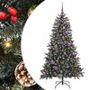 vidaXL Kunstig juletre med 150 LED gr&oslash;nn 150 cm PVC og plast og st&aring;l