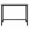 vidaXL bord Gr&aring; Sonoma 80 x 50 x 76,5 cm Konstruksjonsvirke og st&aring;l
