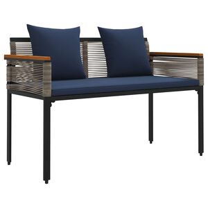 vidaXL Utend&oslash;rs benk 2 -Seater 117 x 54 x 74.5 cm polyrotting