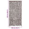vidaXL Insektgardin brun og hvit 100x220 cm chenille