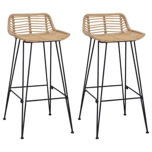 vidaXL Barstol 44 x 46 x 91 cm Stangjern Dia, 10mm