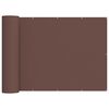 vidaXL Balkong privat skjerm 180 x 500 cm Stoff med PU-belegg Brun