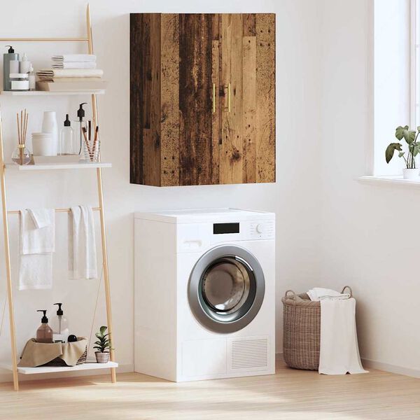 vidaXL Veggskap Gammelt tre 69,5 x 34 x 90 cm Konstruert tre