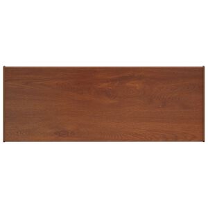 vidaXL Vinduskarmer Brunt tre 100 x 35 x 4,5 cm PVC