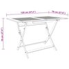 vidaXL Sammenleggbart hagebord 120x70x75 cm heltre eukalyptus