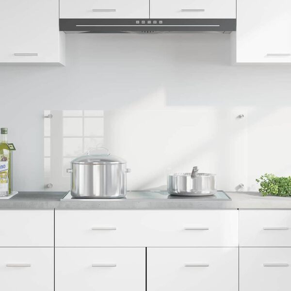 vidaXL Kjøkkenbakplate Gjennomsiktig 100 x 40 x 0,8 cm herdet glass