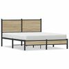vidaXL Sengeramme i metall uten madrass sonoma eik 150x200 cm