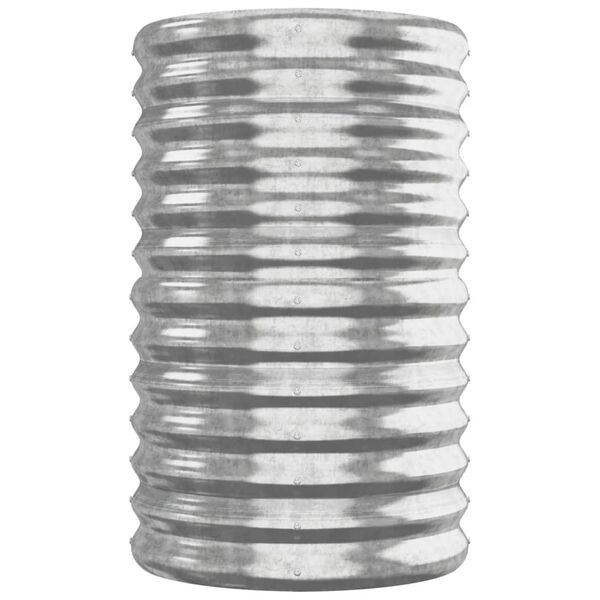 vidaXL Høybed galvanisert stål 260x40x68 cm sølv