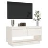 vidaXL TV-benk hvit 74x34x40 cm heltre furu