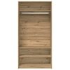 vidaXL Garderobe artisan eik 100x50x200 cm konstruert tre