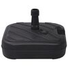 vidaXL Parasollfot sand/vann 24 L svart