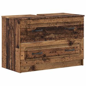 vidaXL Baderomsvaskeskap UTRECHT Gammelt tre 82 x 41 x 56 cm