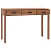 vidaXL Kontorpult 110x40x75 cm heltre teak