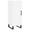 vidaXL Highboard hvit 34,5x34x180 cm konstruert tre