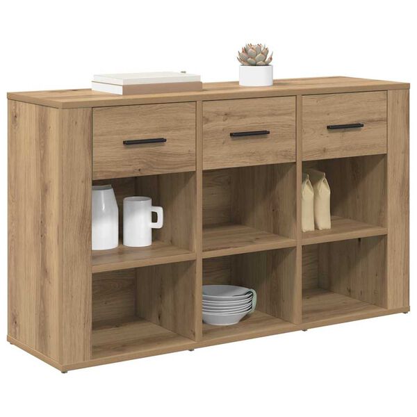 vidaXL Serviesskap Artisan Eik 100 x 30 x 59,5 cm Konstruert tre
