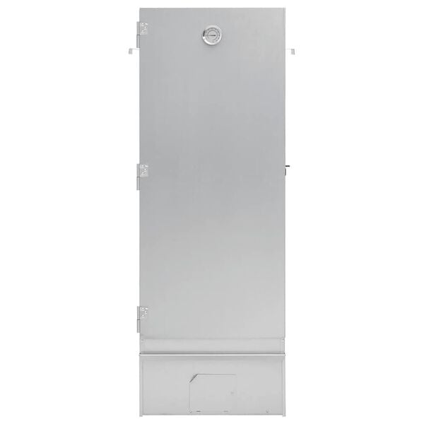 vidaXL R&oslash;ykgrill med treflis 44,5x29x110 cm galvanisert st&aring;l