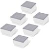 vidaXL LED-bakkelys 6 stk 100x100x68 mm