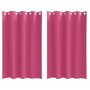vidaXL M&oslash;rkleggende Gardiner med Ringer 2 pcs Lys Rosa 175 x 140 cm