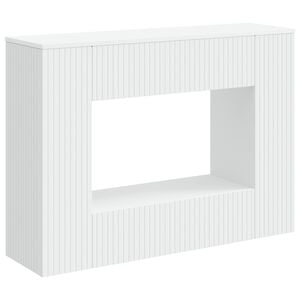 vidaXL Konsollbord Stripete Hvit 101 x 29 x 74 cm Konstruert tre