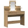 vidaXL Sminkebord Artisan Eik 100 x 40 x 130 cm Konstruert tre