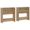vidaXL Sko Skap 2 stk. 60 x 18 x 60 cm Konstruert tre Artisan Eik