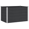 vidaXL H&oslash;ybed Svart 150 x 100 x 91 cm WPC og Aluminium
