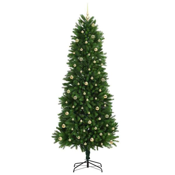 vidaXL Juletre med 300 LED med stativ gr&oslash;nn 240 cm PE