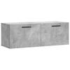 vidaXL Veggskap betonggr&aring; 100x36,5x35 cm konstruert tre