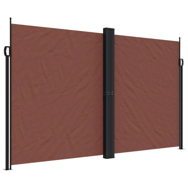 vidaXL Uttrekkbar sidemarkise 200x600 cm brun