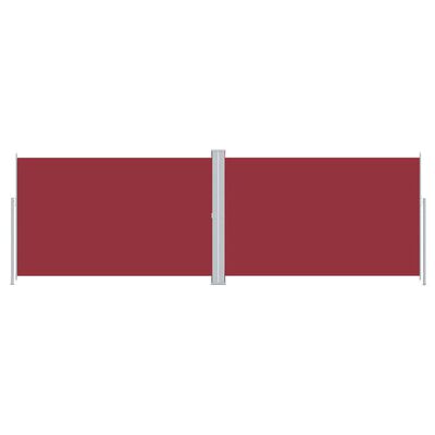 vidaXL Uttrekkbar sidemarkise 220x600 cm rød