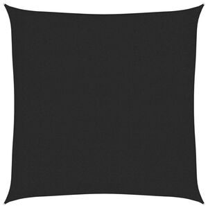 vidaXL Solseil 160 g/m&sup2; svart 2x2 m HDPE
