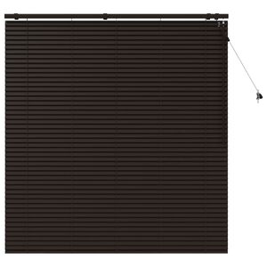 vidaXL Venetiansk persienne M&oslash;rk brun 155 x 160 cm 35 mm