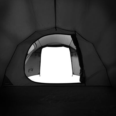 vidaXL Tunneltelt for camping 2 personer hvit blendingsstoff vanntett