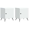 vidaXL Nattbordskap 2 pcs Hvit 43 x 34,5 x 50 cm Konstruert tre