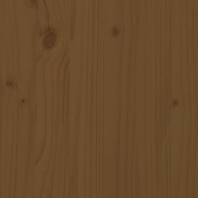 vidaXL Sengegavl honningbrun 105,5x4x100 cm heltre furu