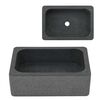vidaXL Vask 45x30x15 cm elvestein svart