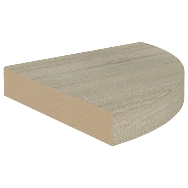 vidaXL Flytende vegghyller 4 stk eik 25x25x3,8 cm MDF