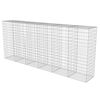 vidaXL Gabion med topp- og bunnlokk galvanisert stål 300x50x150 cm